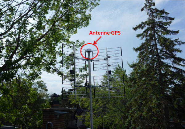 Antenne GPS du serveur NTP - ve2ymm.com