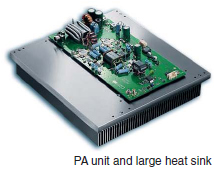 PA unit and large heat sink